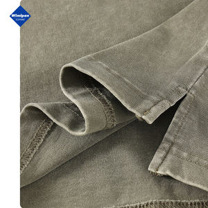 Custom 2023 Summer New oversize Streetwear Heavyweight Acid Wash <span class=keywords><strong>Polo</strong></span> da uomo <span class=keywords><strong>Vintage</strong></span> - Product Image 6