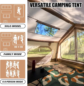 Tentes gonflables pour le <span class=keywords><strong>camping</strong></span>, tente gonflable de luxe pour 6 à 8 personnes avec port AC, tente gonflable portable facile à installer - Product Image 3
