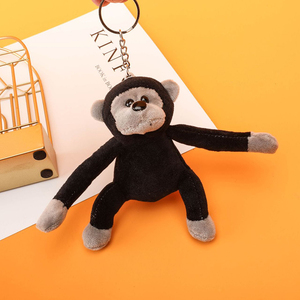 Llavero de peluche de mini chimpancé, pequeño mono negro de peluche, colgante suave para mochila infantil, regalo - Product Image 6
