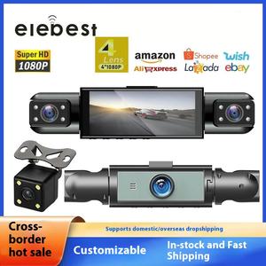 Dash <span class=keywords><strong>Cam</strong></span> DVR per Auto di Alta Gamma 1080P HD con Schermo da 3.0\", Angolo di 170°, Modello Privato a 4 Obiettivi, Registratore con Visione Notturna, Immagine Retromarcia, MicroSD - Product Image 6