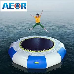 बाहरी पानी के खेल धातु संरचना और बिक्री के लिए वसंत के साथ उच्च गुणवत्ता वाली inflatable पानी ट्रम्पोलिन