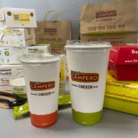 Caja de papel Envases compostables desechables biodegradables Envases de comida para llevar Envases reciclables de alimentos personalizados MOQ bajo