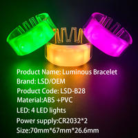 Pulseras LED con Logotipo Personalizado, 15 Colores LED, Cobertura de 600 Metros, para Conciertos, Bares, Discotecas, Bodas, Eventos, Fiestas, Suministros DMX