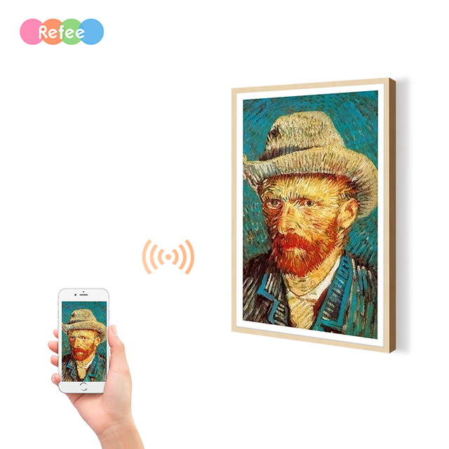 Digital Art Photo Frame WiFi Connection Android Commercial Screen LCD Display Metal Frame NFT AI Smart Features 1 Year Warranty