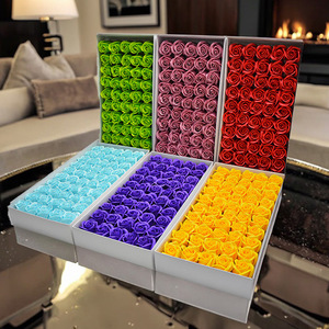 Jabones <span class=keywords><strong>de</strong></span> Rosa Ammy, Decoración Floral para el Hogar, Jabón <span class=keywords><strong>de</strong></span> Rosa <span class=keywords><strong>de</strong></span> 3 Capas, Cabeza <span class=keywords><strong>de</strong></span> Rosa Fragante <span class=keywords><strong>de</strong></span> 5 cm, Ramo <span class=keywords><strong>de</strong></span> Rosas Artificiales, Día <span class=keywords><strong>de</strong></span> San Valentín - Product Image 1