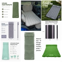Tapis de camping d'extérieur imperméable, matelas de couchage auto-gonflant, matelas pneumatique avec pompe à air électrique