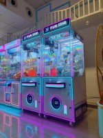 Neofuns poupée personnalisée en peluche métal cube grue craw machine arcade avec accepteur de billets