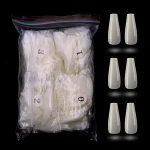 ZY0501B Cosmetic nail set coffin ballet Full Cover long Nails tips personal nail care products for lady