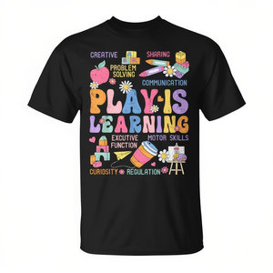 Play Is Learning Teacher Back To School T-Shirt Vêtements pour le premier jour d'école - Product Image 2