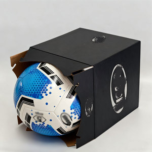 Fully Customized Recyclable <strong>Window</strong> Sports <strong>Display</strong> Packaging Box Corrugated New Design Soccer Football Boxes with logo - Product Image 1