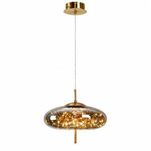 Lampe suspendue en verre moderne nordique, lampe suspendue de luxe ciel étoilé pour chambre à coucher, lampe de plafond à <span class=keywords><strong>suspension</strong></span> longue 3 couleurs - Product Image 5