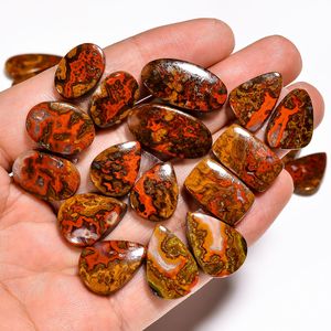 ตะเข็บธรรมชาติอาเกต Cabochon คู่ผสมรูปร่างและขนาดตะเข็บโมร็อกโกอาเกตคู่พลอยหลวมขนาดเล็กที่มีอยู่ - Product Image 6