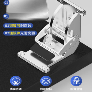 Charnière autobloquante à 90 degrés en fer pour meubles, table, chaise, tabouret, support de camping-car - Product Image 4