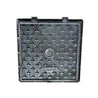 Couvercle de regard en fonte ductile EN124 D400 - Grille et cadre carrés en fonte 600x600mm pour les infrastructures routières municipales