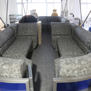 Factory Direct 26ft 12 Person Aluminum Floor Sport Pontoon Boats for Sale - Product Image 5