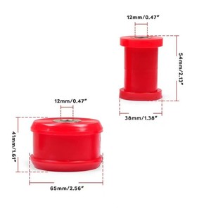 Kit de bagues de bras de suspension avant en polyuréthane rouge pour Volkswagen Golf Jetta Mk4 85 06 D3002 - Product Image 3
