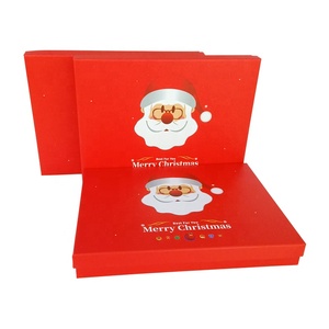 Hộp Đựng Kẹo Sô Cô La Bánh Quy Thực Phẩm Tùy Chỉnh Giáng Sinh Nắp Và Đáy Hộp Quà Tặng Bằng Giấy Bộ Hộp Sô Cô La Kèm Túi Giấy - Product Image 4