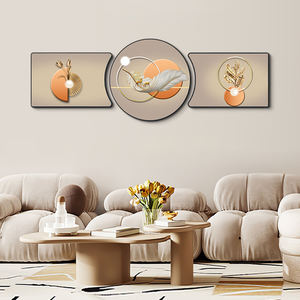 Nuovo Design: Set di 3 Stampe d'Arte in Porcellana Cristallina con Cornice in PVC e Alluminio, Natura Morta di Lusso per <span class=keywords><strong>Soggiorno</strong></span> Moderno - Product Image 5