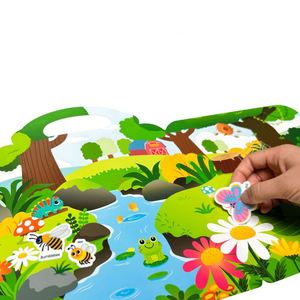 Wholesale Eco-Friendly Cute Waterproof Toddler Activity Stickers Book Farm Vehicle <b>Animals</b> Reusable Sticker Book for Kids - Product Image 4