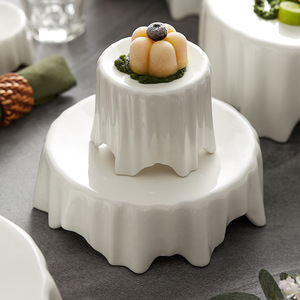 Platos de Porcelana Desechables Blancos de Cerámica de 7 Pulgadas de Alta Calidad 2025, Estilo Nórdico Moderno, para Bodas, Restaurantes, Navidad, Económicos - Product Image 3