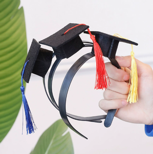 DAMAI Graduation Hat Hair Clip with Tassels Graduation Table Decoration 2026 Graduation Party Supplies Mortarboard <b>Headband</b> - Product Image 3