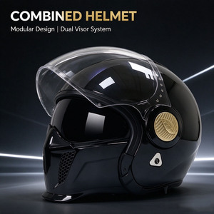 <span class=keywords><strong>Casque</strong></span> de <span class=keywords><strong>moto</strong></span> modulable certifié DOT avec coque en ABS et finition peinte pour la conduite sur route - Product Image 6