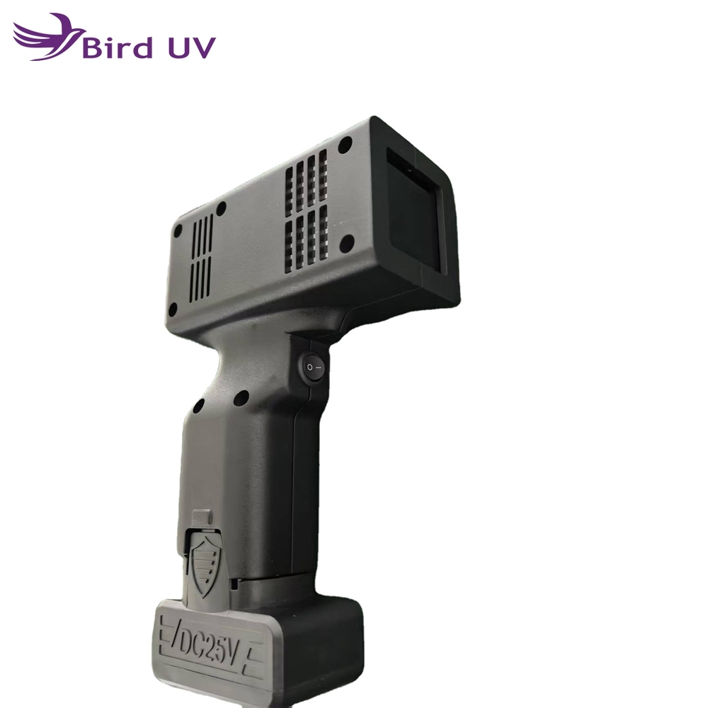 Bird UV Factory Price Battery Type Handheld Ultraviolet Fast Detection Air Cooling LED UV Lamp for Car Paint