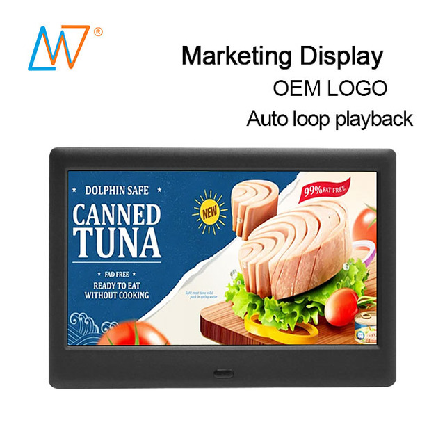 Retail Store 7 Inch SD USB Auto Play Video Photo Picture Frame Electronic LCD Pictureframe Digital