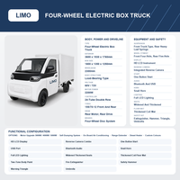 Nouveau véhicule utilitaire électrique mini-fourgonnette à deux portes avec caisse isotherme pour la livraison en supermarché et le transport express
