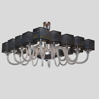 Lustre en verre artistique transparent de style français rétro haut de gamme pour villa, escalier, salon, suspension en acier inoxydable facile à installer