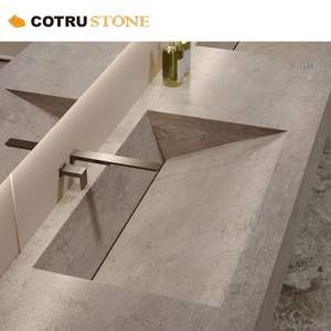 Top per Mobile Bagno in Marmo <span class=keywords><strong>Taj</strong></span> <span class=keywords><strong>Mahal</strong></span> Naturale con Foro per Lavabo per Decorazione Bagno - Product Image 1