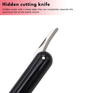 Ouvre-bouteille à pression <span class=keywords><strong>d</strong></span>'<span class=keywords><strong>air</strong></span> moderne Couteau caché et <span class=keywords><strong>extracteur</strong></span> de liège à aiguille en acier inoxydable - Product Image 2