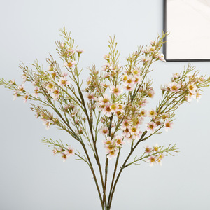 Fleurs artificielles QIHAO de type Wintersweet, rose clair, en plastique et soie douce, pour décoration intérieure et accessoires de mariage, haute simulation - Product Image 2