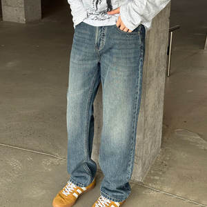 Nueva moda último diseño moda Y2K vaquero negro Buggy Calsas Cowo Hombre Homme Jeans Joggers pantalones hombres Denim Baggy Jeans - Product Image 3