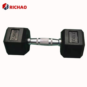Set di <span class=keywords><strong>Manubri</strong></span> Esagonali Commerciali da 2,3 kg a 45 kg per Palestra Domestica, Pesi Rivestiti in Gomma in Ghisa - Product Image 2
