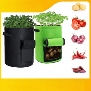 Sac <span class=keywords><strong>de</strong></span> culture réutilisable en non-tissé pour légumes, idéal pour balcon, jardinage urbain, sac <span class=keywords><strong>de</strong></span> culture épaissi et respirant pour patates <span class=keywords><strong>de</strong></span> fenêtre - Product Image 2