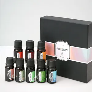 Juego de difusor de aceite de ciprés natural Kit de mezcla de aceite esencial puro de 10ml con lavanda, naranja, clavo, jazmín, sándalo Más