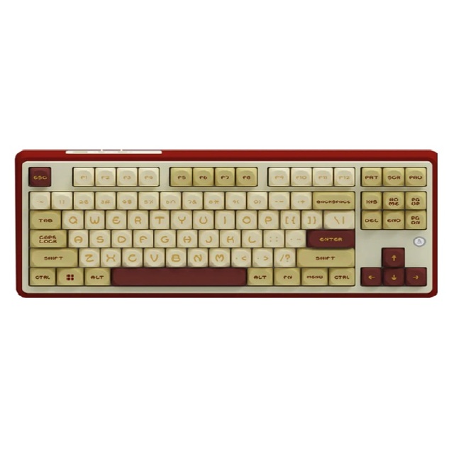 Compact TKL Ajazz AK870 Keyboard 87 Keys 950g  BT 2.4GHz USB Mechanical Keyboard 5-Layer Padding Wireless Gaming