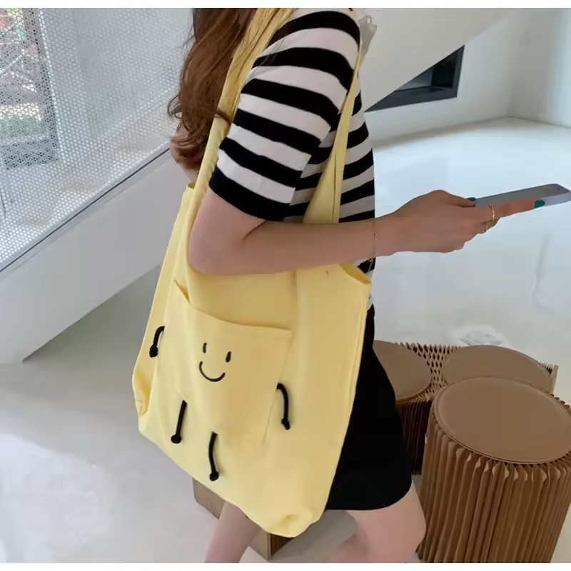 factory cheap price heavy canvas tote bag internal pocket reusable bag cotton black and white canvas tote vest bag