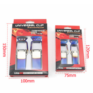 Auso-Racing Stainless Steel Bumper Clips Blue Heat Treated Large <b>Small</b> For Car Repair Fasteners - Product Image 5