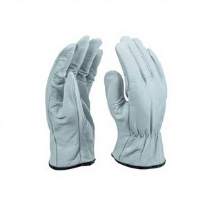 Gants de sécurité pour conducteur en cuir croûte, flexibles, respirants, résistants aux déchirures et à l'usure, isolants thermiques, antistatiques, pour la lutte contre les incendies - Product Image 1