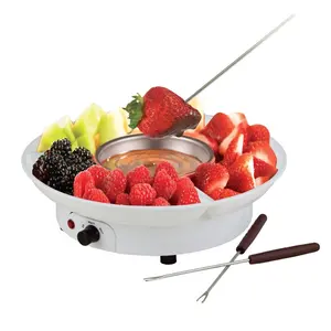 Chocolade Fondue Maker Fonteinen 230V Melting Pot Snoep Maker Dessert Kaas Boiler Party Dienblad Fuente De Chocolade