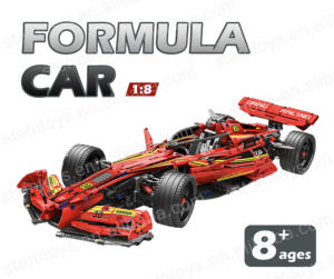 Offre Spéciale 1:8 échelle F1 Racer voitures modèle jouet éducatif Super grandir future pensée bloc de construction véhicule jouet en plastique - Product Image 4