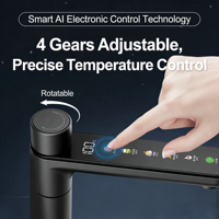 Robinet chauffant électrique instantané intelligent pour cuisine, en alliage de zinc, haute efficacité, pour usage domestique