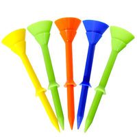 Tees de Golf Coloridos de Primera Calidad, con Control de Altura Profesional, Ligeros y Reutilizables para Entrenamiento de Golf