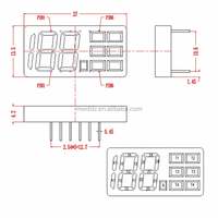 High Brightness White 7 Segment Led Display Digital Tube 5 Pins for Diy Electronics Arduino Project