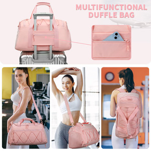 Bolsa Deportiva de Moda para Mujer, 40L, con Bolso Bandolera Pequeño, para Artículos Personales, Viajes, Mochila de Mano - Product Image 6