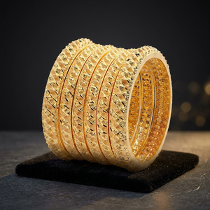 Wholesale 14K 18K 24K Gold Plated Forming Bangles, Fashion Bangles, Traditional Bangles, Brass Gold Filled Jewelry Oro Joyeria. - Product Image 4