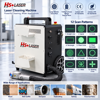 Machine de nettoyage au laser pulsé portable haute puissance 500W, style valise, pour éliminer la rouille et la peinture des métaux, du bois et des moules