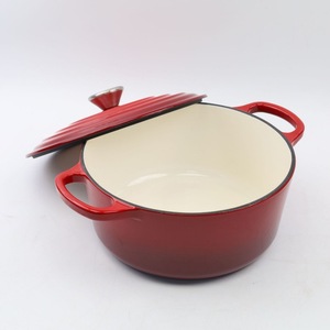 หม้อทำอาหารไก่ฟองดูไม่ติดหม้อเหล็กหล่อเคลือบสำหรับอาหารทะเล - Product Image 3